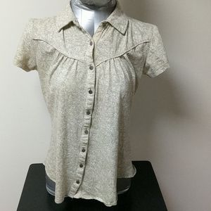 Ruff Hewn Button Up Polo Blouse